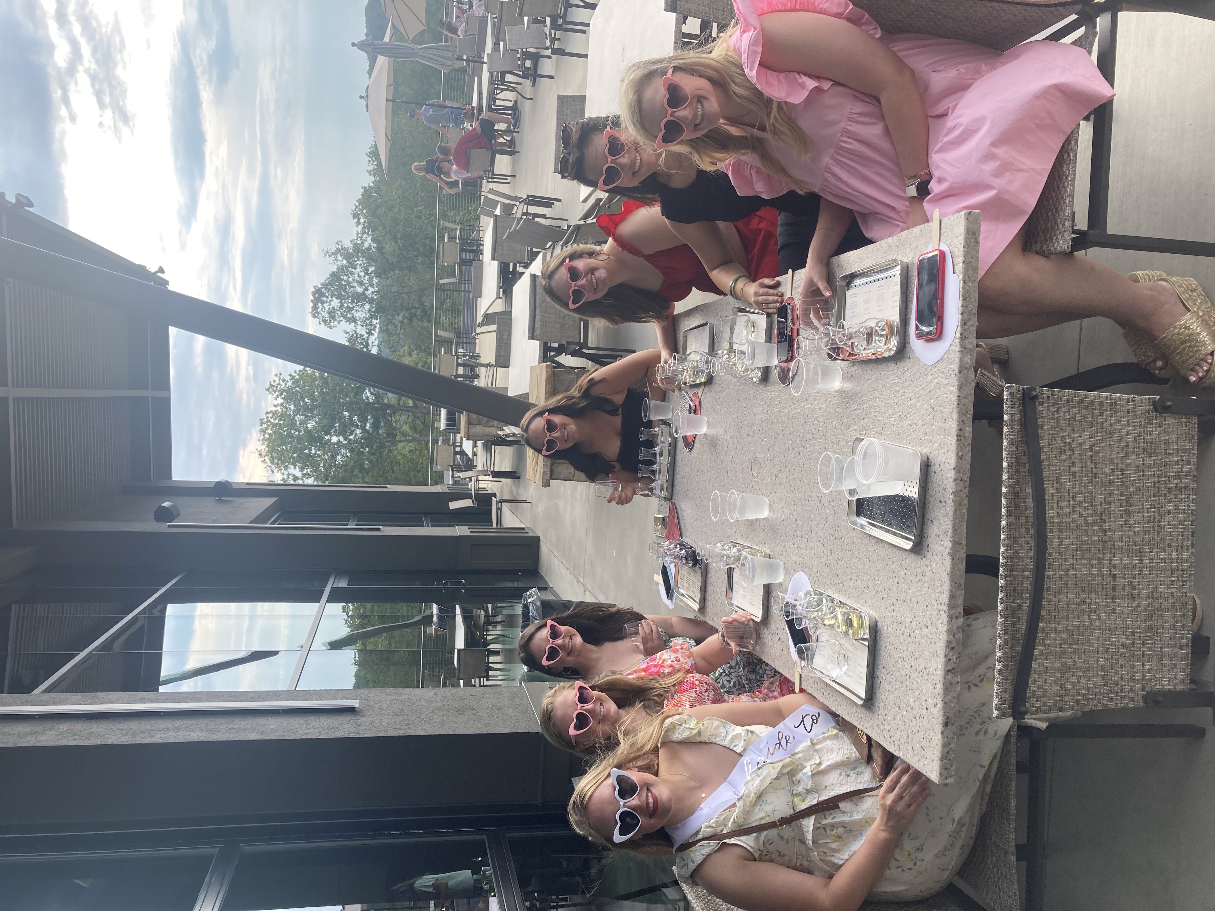 Private sprinter van for bachelorette wine tasting